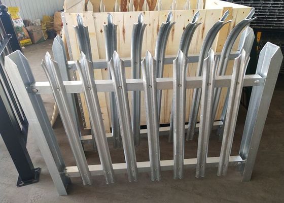 High Security Steel Palisade Fencing And Gates Easily Assembled With Powder Coated